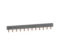 Legrand 404946E Peigne d'alimentation, distributeur, bipolaire à 12 modules, 6 appareils, 1 phase, P+N