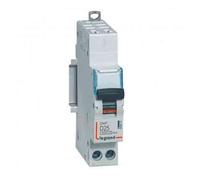 Legrand 406811 Dnx³4500 6kA Disjoncteur Phase+Neutre Arrivée et Sortie Borne Automatique, 1P+N, 230V, 25A, Courbe D, 1 Module