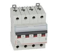 Legrand 407930E Interrupteur automatique magnétique thermique 4P, 25A, courbe C, 10 kA, 4 module, DX3