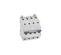 Legrand 409082 Disjoncteur DX³10000 16kA arrivée haute et départ bas à vis, 4P, 400V~, 16A, courbe B, 4 modules