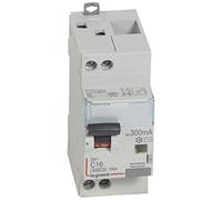 Legrand 410813 Disjoncteur différentiel monobloc DX³6000 10kA arrivée haute et départ bas à vis, U+N 230V, 16A typeAC, 300mA
