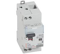 Legrand 410856 Disjoncteur différentiel monobloc DX³6000 10kA arrivée haute et départ bas à vis, U+N 230V, 20A typeF, 30mA