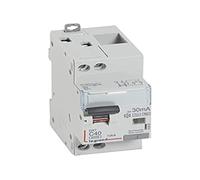 Legrand 410859 Disjoncteur différentiel monobloc DX³6000 10kA arrivée haute et départ bas à vis, U+N 230V, 40A typeF, 30mA