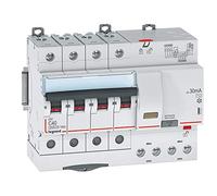 Legrand Disjoncteur différentiel monobloc DX³6000 – 4P 400V 40A 30mA type AC 10kA arrivée haute