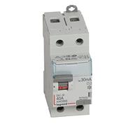 Legrand 411505E Interrupteur différentiel 2P 40A Sensibilité 30mA Classe AC DX3 Blanc