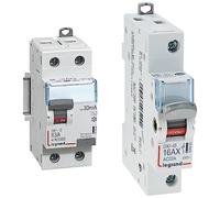Legrand 411506 Interrupteur différentiel DX³-ID arrivée haute et départ bas à vis, 2P, 230V, 63A typeAC, 30mA, 2 modules & 406774 DNX3 Disjoncteur 16A Ph+N courbe C 4.5kA 230V