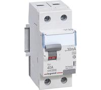 Legrand 411560 TX3 FI Disjoncteur de courant résiduel, 40a, 2p, 30mA
