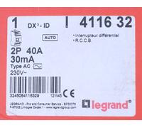 Legrand Interrupteur différentiel DX3-ID 2P 40A 30mA AC – 2 modules (411632)