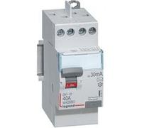 Legrand 411611 Interrupteur diffErentiel vis vis 40A 230VAC 2 modules Noir G