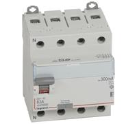 Legrand Interrupteur différentiel DX³‑ID 4P 63A Type AC 300mA arrivée haute/départ bas