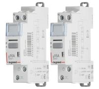 LEGRAND 412400 Relais de verrouillage à pôles simples, silencieux, 16a (Lot de 2)