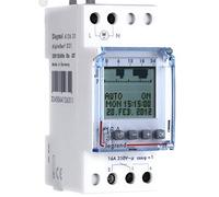 Legrand 412654 Interrupteur horaire digital modulaire programmable pour illuminations extérieures, 1 sortie 16A 250V, 2 modules