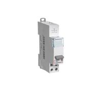 Legrand 412910 Inter poussoir modulaire, simple fonction, contact 2NO, 1 module
