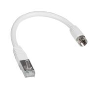 Cordon de brassage 1 embout coaxial et 1 embout RJ45 - longueur 0,3m