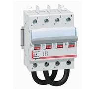 Legrand 414226 Interrupteur-sectionneur Modulaire à Manette Courant Continu 800V= pour Application Photovoltaïque, 63A, 4 Modules