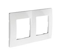 Legrand 448397869 Plaque Double Vert/Hor, Blanc
