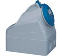 Legrand 555154 Prise saillie fixe P17 IP44 16A, 200V~ à 250V~, 2P+T