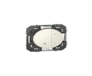 Legrand 600060 Variateur toutes lampes dooxie, 2 fils sans Neutre, finition blanc