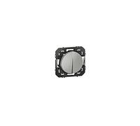 Legrand Interrupteur double ou va-et-vient Dooxie 600102 – 10AX 250V~ – finition alu