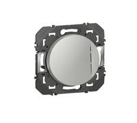 Interrupteur ou va-et-vient avec voyant témoin dooxie 10AX 250V~ finition alu - 600109 - Legrand