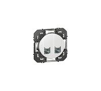 Double prise RJ45 catégorie6 STP dooxie finition blanc - 600378 - Legrand