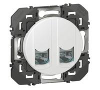 Double prise RJ45 catégorie6 STP dooxie finition blanc - 600378 - Legrand