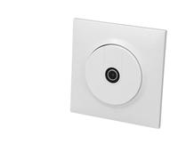Legrand 600751 Prise TV étoile blindée dooxie one livrée avec plaque carrée blanche et griffes
