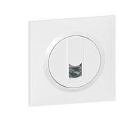 Legrand 600776 Prise RJ45 catégorie6 FTP dooxie one livré avec plaque carrée blanche