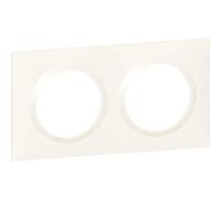 Legrand 600802 Plaque carrée dooxie, 2 postes, blanc