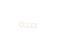 Legrand 600804 Plaque carrée dooxie, 4 postes, blanc
