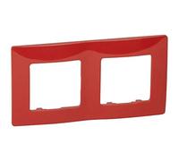Legrand - 665022 cadre 2 éléments rouge niloe Réf. 6560820102