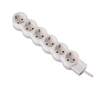 Legrand 695018 Bloc, prise, 6 prises, blanc