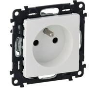Legrand - 753184 - Prise VALENA LIFE 2P+Z 16A 250V avec bornes à vis obturateur blanc ()
