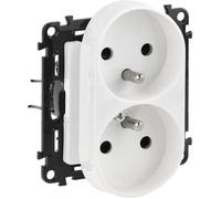Legrand - 753190 - Prise double Valena Life avec mise à la terre 16A blanc ()