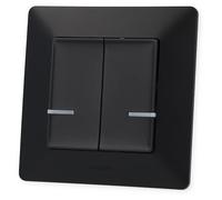 Legrand 756387 Valena Life with Netatmo Wandsender 2-Fach, Schwarz