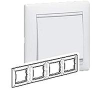 Legrand 774454 Cadre 4 éléments horizontal blanc valena réf. 6561010162