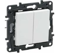 Legrand - 863108 - Niloe Step - connecteur d'escalier double 10 AX - couleur blanc