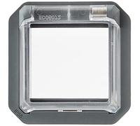 Legrand Adaptateur Mosaic à volet transparent, Plexo, anthracite, IP55
