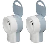 Legrand - Bloc monoprise standard mobile 1 prise de courant 2P+T à câbler - sans cordon (Lot de 2)