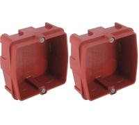 Legrand - Boîte à encastrer Batibox maçonnerie pour prise 20A à 32A - profondeur 40mm (Lot de 2)