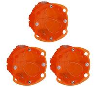 Legrand - Boîte à encastrer Batibox multimatériaux - 1 poste profondeur 40mm (Lot de 3)
