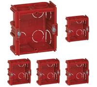 Legrand - Boîte à encastrer carrée Batibox maçonnerie - 1 poste profondeur 40mm (Lot de 5)