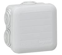 LEGRAND | Boîte De Dérivation 65x65 Plexo, Fermeture Par Enclipsage, Étanchéité IP55 IK07, 7 Entrées Pour Câbles Et Tubes Ø4mm À Ø20mm