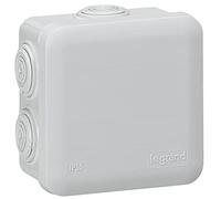 Boîte de dérivation carrée Plexo 9 entrées Legrand 80x45x80