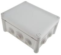 LEGRAND Boîte de dérivation Plexo, gris, IP55, IK07, 180x140x86mm | 180x140x86mm, gris RAL7035, IP55, IK07, 10 embouts membrane, câbles et tubes diameter 4mm à 32mm, sans halogène, tenue 750°C