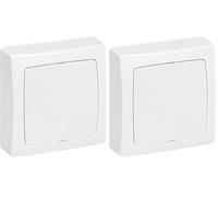 LEGRAND | Boîte De Jonction, Appareillage Saillie, Fixation Murale En Saillie Par Vis, Barrette De Connexion Réutilisable, Livrée Complète Prête À Poser (Lot de 2)