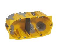 LEGRAND | Boîte D'Encastrement EcoBatibox, 2 Postes Profondeur 50 Mm, Étanchéité À L'Air Renforcée, Cloison De Séparation Amovible, Utilisation Horizontale Ou Verticale