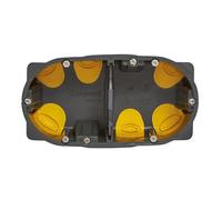 LEGRAND | Boîte Eco Batibox, 2 Postes Profondeur 50mm, Ouverture Des Membranes Sans Outil, Contient 1/3 De Matières Recyclées, Etanchéité À L'Air Renforcée