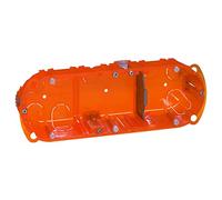 LEGRAND - Boîte Encastrement Batibox Multimatériaux - Rigidité Renforcée - Pour Plâtre, Contreplaqué, Tôle, Brique - Profondeur 40 mm - Diamètre de Perçage 67 mm - 3 Postes