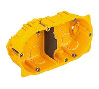 LEGRAND - Boîte Encastrement Batibox - Pour Cloisons Sèches - Pour Plaques de Plâtre, Contreplaqué, Bois ou Tôle - Profondeur 40 mm - Diamètre de Perçage 67 mm - 2 Postes - Fabriqué En France